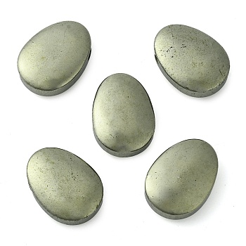 Natural Pyrite Beads, Pear, Top Drilled, 30x22x10.5~11mm, Hole: 3mm