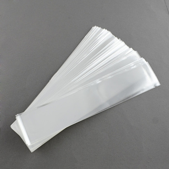OPP Cellophane Bags, Rectangle, Clear, 25x5cm, Unilateral Thickness: 0.035mm