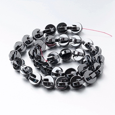 Non-magnetic Synthetic Hematite Beads Strands(G-P341-26-10x3mm)-2