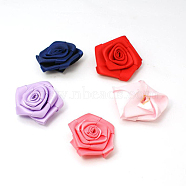 Handmade Woven Costume Accessories, Flower, Mixed Color, 36x41x15mm(WOVE-QS08-M)