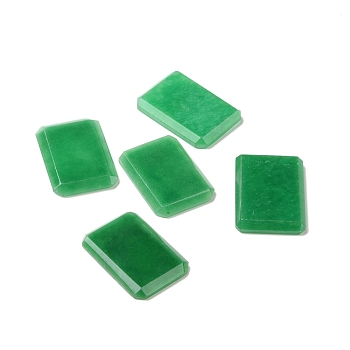 Dyed & Heated Natural White Jade Cabochons, Rectangle, 29x20x3mm