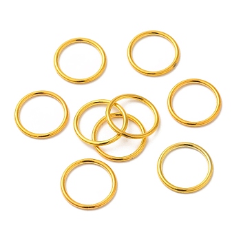 Zinc Alloy Round Rings, Buckle Clasps, For Webbing, Strapping Bags, Garment Accessories, Golden, 18x1.8mm