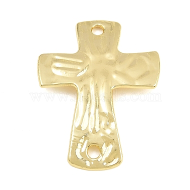 Textured Brass Connector Charm(KK-CBA95AE-02A-G)-1