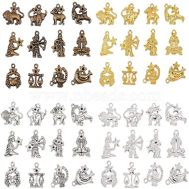 Mixed Color Constellation Alloy Pendants