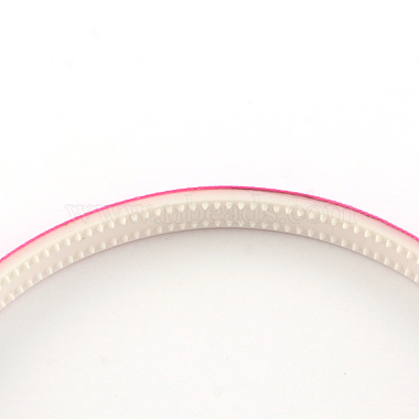 Plain Headwear Hair Accessories Plastic Hair Band Findings(OHAR-S187-04)-5