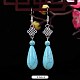 Turquoise Dangle Earrings for Women(WG2299-21)-1