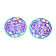 Ion Plating(IP) 201 Stainless Steel Filigree Cabochons(STAS-S118-084)-1