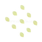 Czech Glass Beads, Lemon, Pale Green, 13.5x9.5mm, Hole: 1mm(GLAA-CJ0001-07)