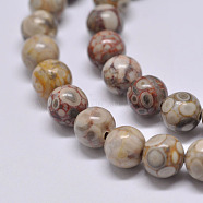 Natural Maifanite/Maifan Stone Beads Strands, Round, 4mm, Hole: 1mm, about 90pcs/strand, 15.1 inch(G-F353-4mm)