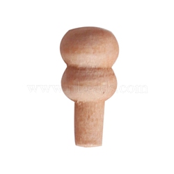 Wood Knob Miniature Ornaments, Micro Landscape Home Dollhouse Accessories, Pretending Prop Decorations, BurlyWood, 8x4mm, 10pcs/set(PW-WG77005-03)