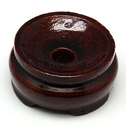 Wood Decoration Accessories Display Bases for Gemstone, Dark Red, 42~45x22~24mm(X-DJEW-D032-02)