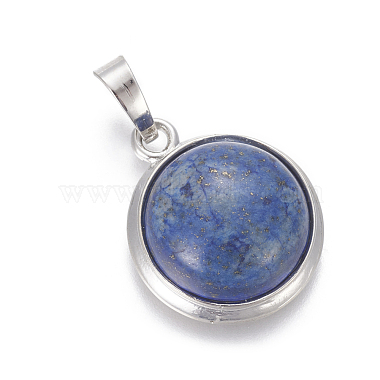 Natural Lapis Lazuli Pendants(G-L512-B05)-2