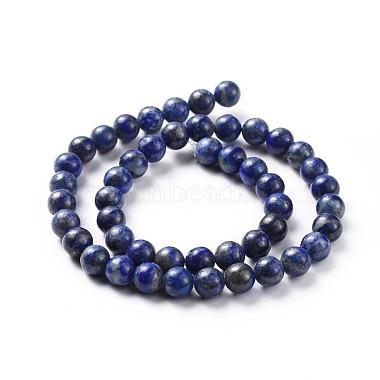 Lapis lazuli naturelles perles rondes brins(X-G-I181-09-8mm)-2