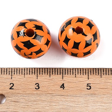 perles de bois d'Halloween(WOOD-S064-01B)-2