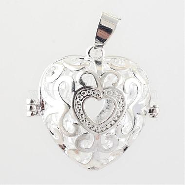 Silver Heart Brass Pendants