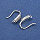 Rack Plating Brass Pave Cubic Zirconia Earring Hooks(KK-O143-17S)-2