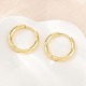Brass Huggie Hoop Earrings Earrings(KK-CBA8A92-03G)-3