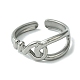 304 Stainless Steel Open Cuff Ring(RJEW-L110-017P)-2