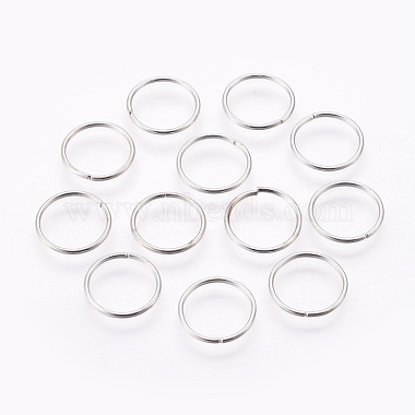 Platinum Ring Iron Close but Unsoldered Jump Rings