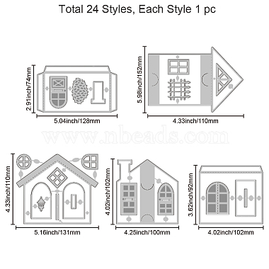 La coupe en acier au carbone coupe les stencils(DIY-WH0309-1964)-6