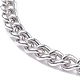 304 Stainless Steel Curb Chains Bracelet for Men Women(BJEW-JB07984)-2