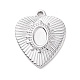 304 Stainless Steel Pendant Cabochon Settings(X-STAS-G287-11P)-1