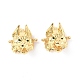 Halloween Brass Micro Pave Green Cubic Zirconia Connector Charms(KK-E068-VF354)-2