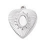 Stainless Steel Color Heart 304 Stainless Steel Pendants(X-STAS-G287-11P)