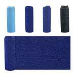 4Pcs 4 Colors Denim Cloth Iron on Sew on Patches, Costume Accessories, Appliques, Mixed Color, 510x80mm, 1pc/color(SENE-TA0001-04)