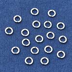 304 Stainless Steel Open Jump Rings, for DIY Jewelry Craft, Silver, 20 Gauge, 4x0.8mm, Inner Diameter: 2.4mm(STAS-R060-4x0.8-S)