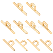 WADORN&reg Zinc Alloy Bag Clasps, for Bag Buckle Accessories Makings, Light Gold, 3.55x1.3x0.35cm, 10pcs/bag(FIND-WR0004-11)