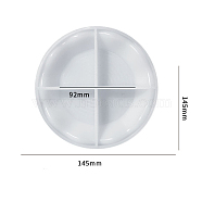 DIY Candle Holders Silicone Holders Molds Tray Molds, Resin Casting Molds, For UV Resin, Epoxy Resin Craft Making, Flower, 145x3mm, Inner Diameter: 92mm(SIMO-PW0006-072A)