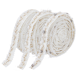 9 Yards 3 Polyester Woven Tape, for Clothes Accessories, Gold, 5/8 inch(15mm), about 3.00 Yards(2.74m)/Styles(OCOR-WR0001-99)