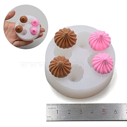 Cookies DIY Food Grade Silicone Fondant Molds, for Chocolate Candy Making, Cone, 60mm(PW-WG57326-05)