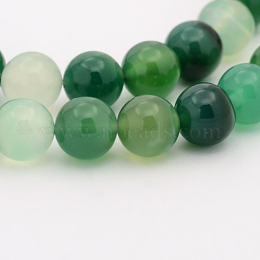 8mm Round Natural Agate Beads