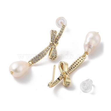 pendientes de perlas naturales(EJEW-P256-33G)-2
