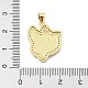 pendentifs en laiton zircon cubique transparent(KK-A221-15B-G)-3