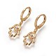 Brass Dangle Hoop Earrings(EJEW-F199-06G)-1