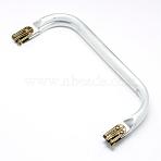 Aluminum Purse Frame Handle for Bag Sewing Craft Tailor Sewer, Platinum, 85x205x21mm(FIND-T008-014P)