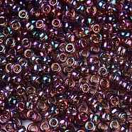 TOHO Round Seed Beads, Japanese Seed Beads, (425) Gold Luster Marionberry, 11/0, 2.2mm, Hole: 0.8mm, about 1110pcs/bottle, 10g/bottle(SEED-JPTR11-0425)
