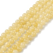 Natural Topaz Jade Beads Strands, Round, 6.5mm, Hole: 1.2mm, about 63pcs/strand, 15.35''(39cm)(G-P454-01B-01)