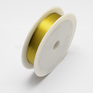 Round Iron Wire, Gold, 26 Gauge, 0.4mm, about 39.37 Feet(12m)/roll, 10 rolls/set(MW-R001-0.4mm-02)