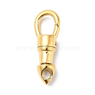 304 Stainless Steel Swivel  Clasps, Manual Polishing, Golden, 23.5x9x6mm, Hole: 3x2.5mm(STAS-C056-03G)