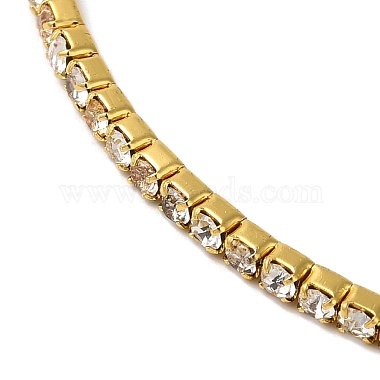 Rack Plating Brass Pave Clear Cubic Zirconia Adjustable Open Cuff Bangles(BJEW-S150-04G)-4