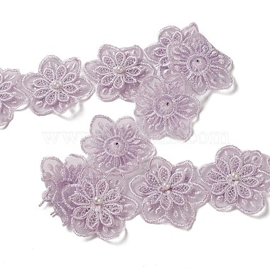 Flower Polyester Lace Trim(OCOR-XCP0001-85)-3