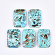 Assembled Synthetic Imperial Jasper and Turquoise Pendants(G-S329-049)-1