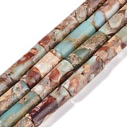 Synthetic Aqua Terra Jasper Beads Strands, Column, 17x6mm, Hole: 1.4mm, about 24pcs/strand, 16.14''(41cm)(G-P529-A01-01)