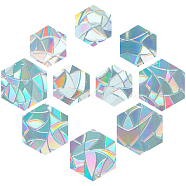 Rainbow Prism Paster, Window Sticker Decorations, Hexagon, Colorful, 10x12cm, 13x15cm, 10pcs/set(DIY-WH0203-73)