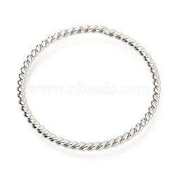 304 Stainless Steel Open Jump Rings, Twist Rings, Stainless Steel Color, 35.5x2mm, Inner Diameter: 31mm(STAS-I178-08B)