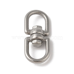 Non-Tarnish 304 Stainless Steel 8 Shape Swivel Clasps, Stainless Steel Color, 34.5x14.5x7.5mm(STAS-S127-03P-01)